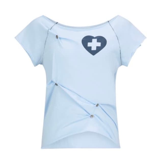 button up zodiac half T-shirt