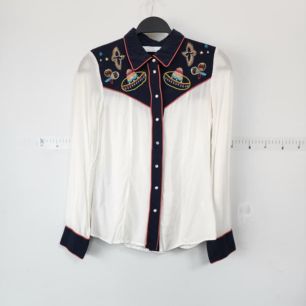 앤아더스토리즈 자수 웨스턴 셔츠