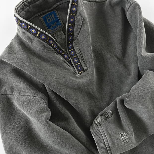 90s 빈티지 älf 하프넥 풀오버