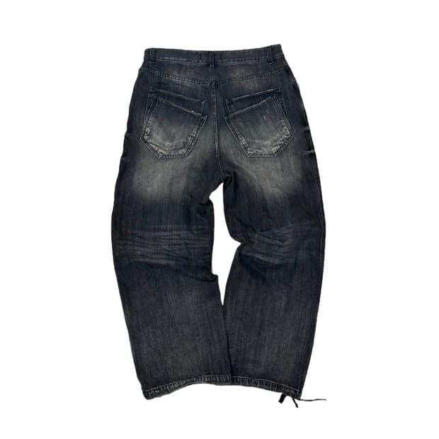 [1] 논노드 더블 포켓 재패니즈 데님 팬츠 워시드 블랙