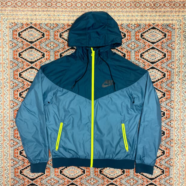 나이키 스펠로고 블루 나그랑 윈드브레이커 바람막이 남성M