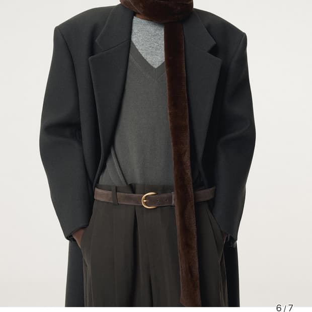 렉토 남성 콘크라스트 레이어드 브이넥 니트탑