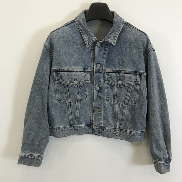 게스 GUESS USA 90s 오버사이즈 크롭데님자켓 [M]