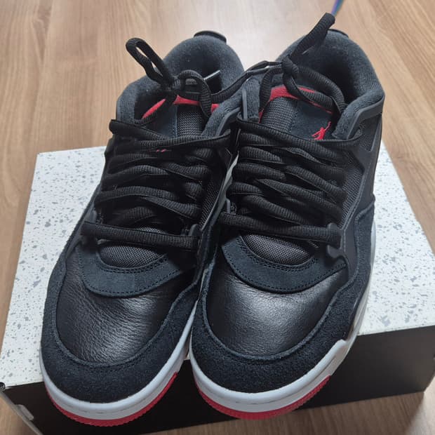 나이키 에어 조던 4 RM 블랙 레드 270mm