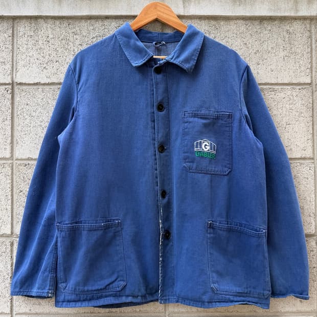 80s GERMAN FADED DENIM 워시드 데님 프렌치워크자켓