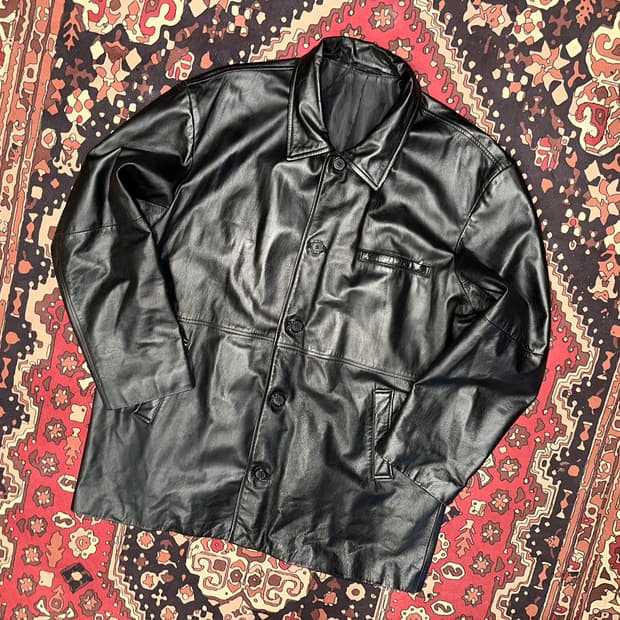 ( 2XL ) 가죽카코트 가죽자켓 레더자켓 워크웨어 아메카지 소가죽