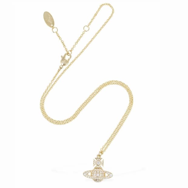 비비안웨스트우드 25fw 카멜라 바스 릴리프 목걸이/골드