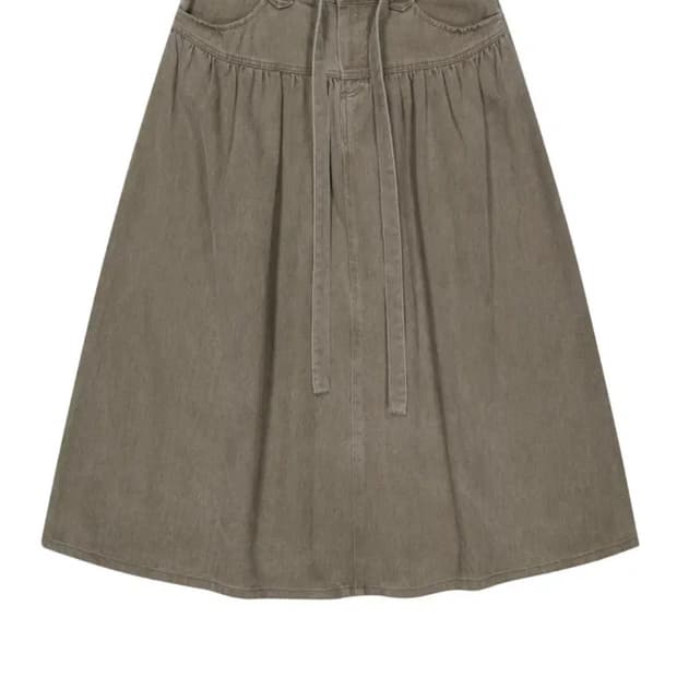 COYSEIO 퍼피 코튼 스커트 브라운 2사이즈