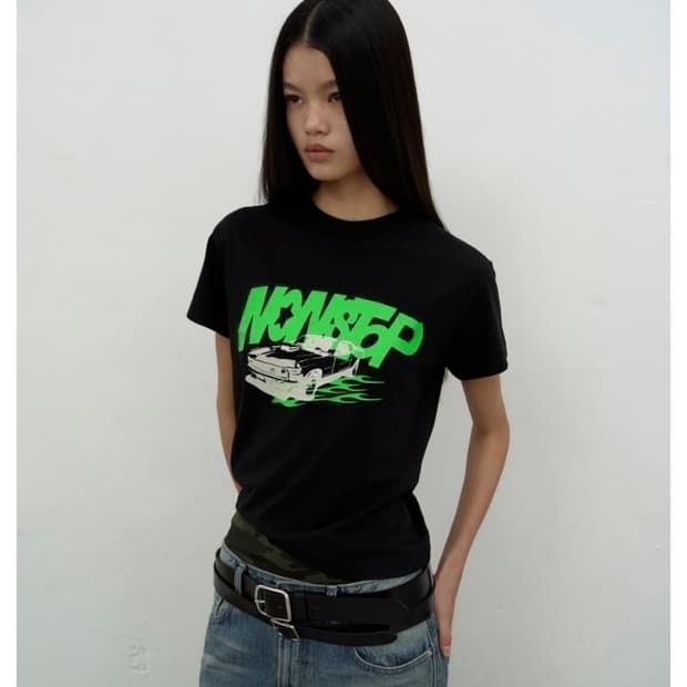 엘씨티디씨티엠 NONSTOP PRINT T-SHIRTS (BLACK)