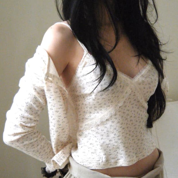 씨어 가디건 나시 세트