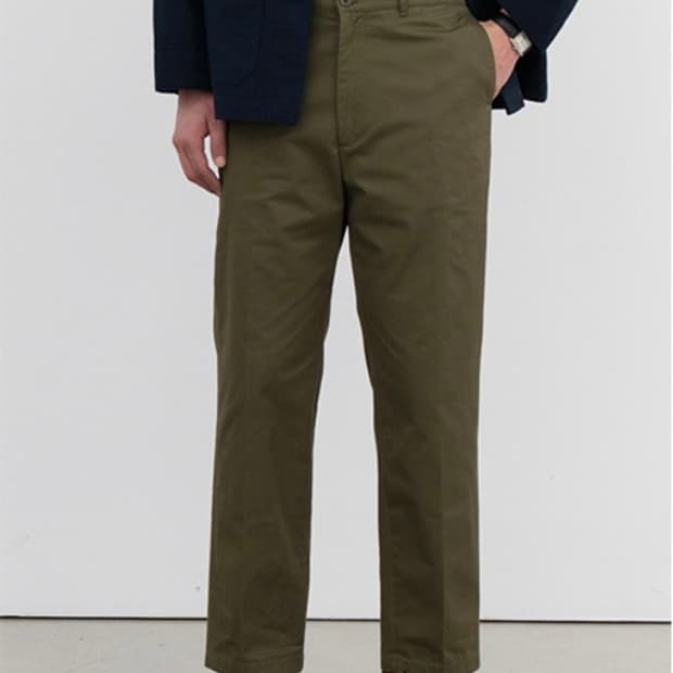 포터리 테이퍼드핏 올리브 치노팬츠 4사이즈
