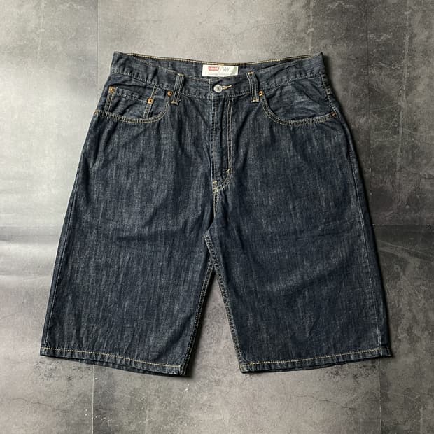 LEVI'S 리바이스569 빈티지 인디고 데님 하프팬츠 A01170