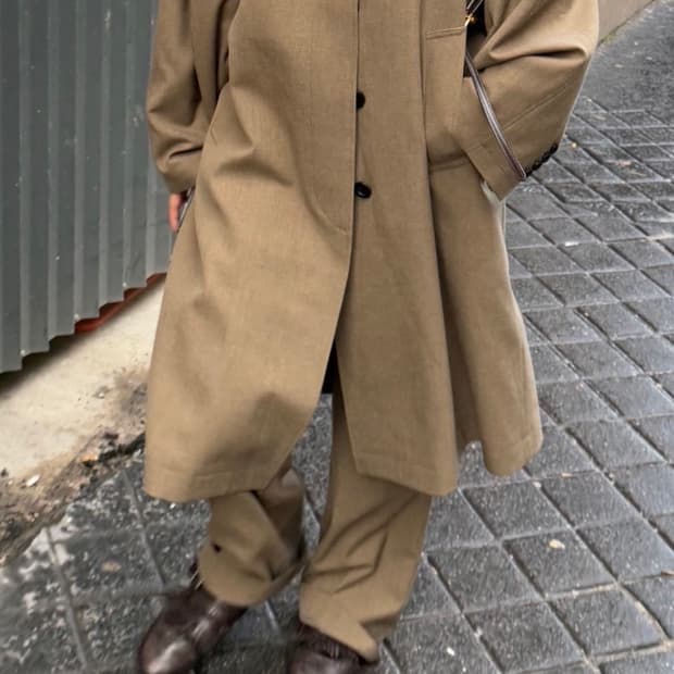 에토스 무드 트렌치코트 (아이보리)