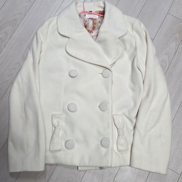 리즈리사 아이보리 리본 자켓