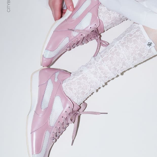 새제품>야세 시티브리즈 콜라보 핑크 스니커즈 230