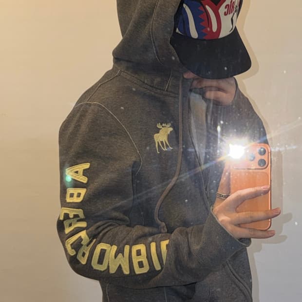 아베크롬비 대장급 레터링 후드집업