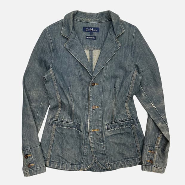 EARL JEAN fade denim blazer