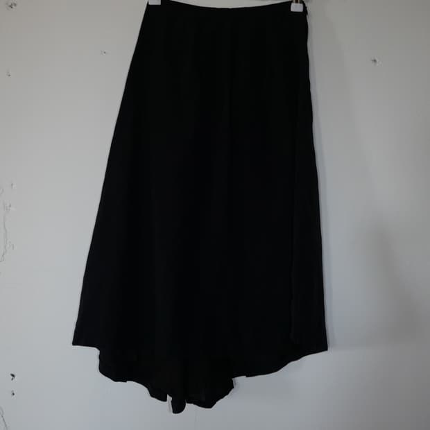 martine sitbon 90s nylon asymmetrical sk