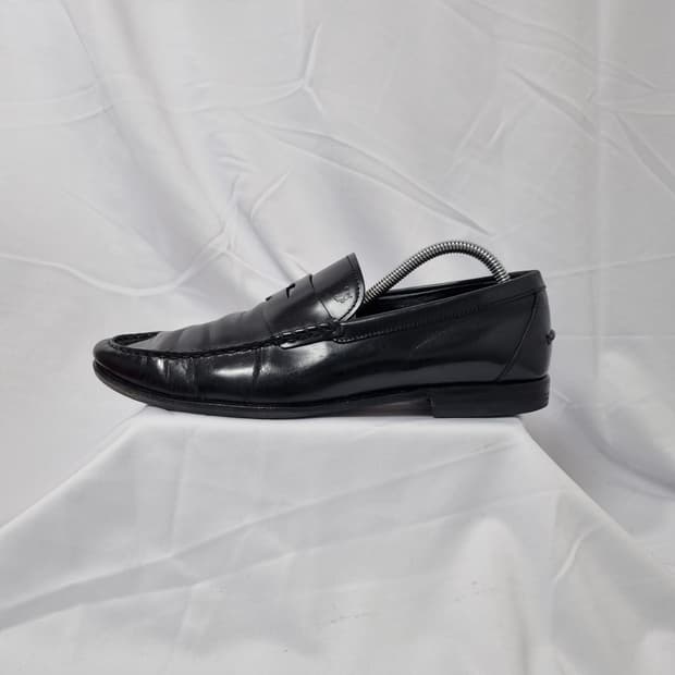 9.5 285 토즈 Tods  비브람 블랙 가죽 페니 로퍼 구두