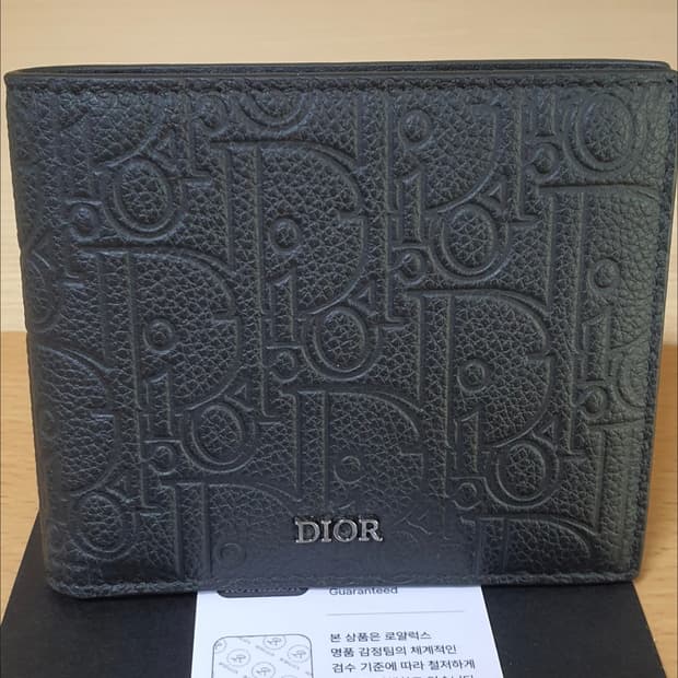 (미사용)디올 그래비티 반지갑/지갑 새상품급 정품(감정서O)