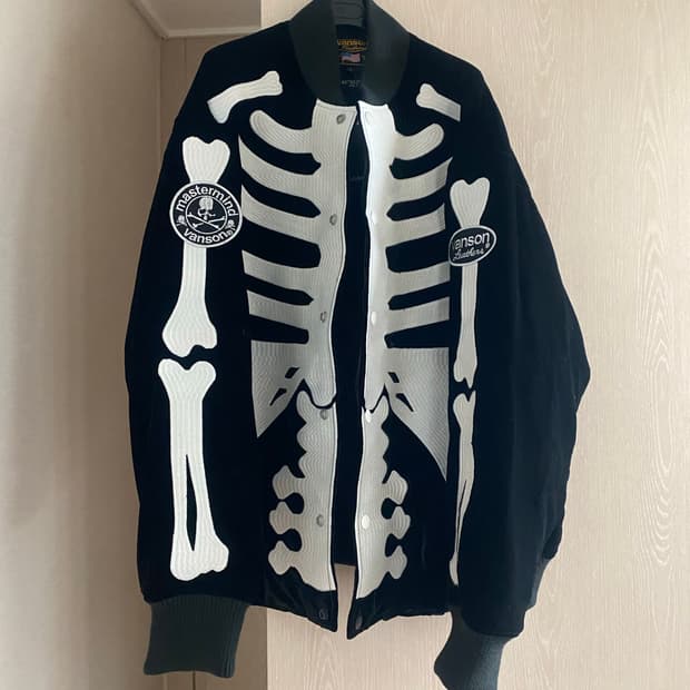 마스터마인드 x 밴슨 블루종 블랙 - 25FW