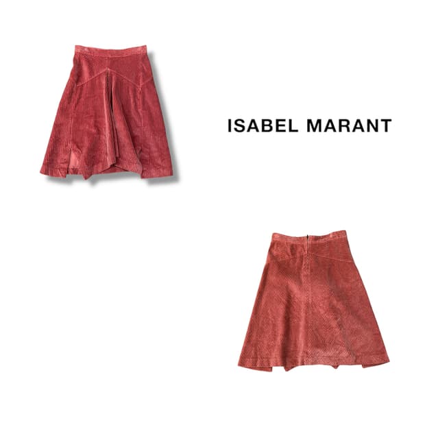  이자벨마랑 코듀로이 플레어 스커트 y13990