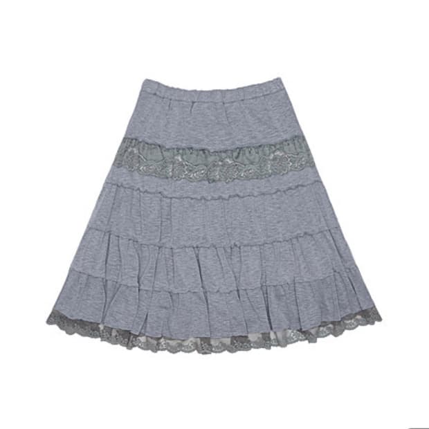 콜로신스 tale midi skirt melange