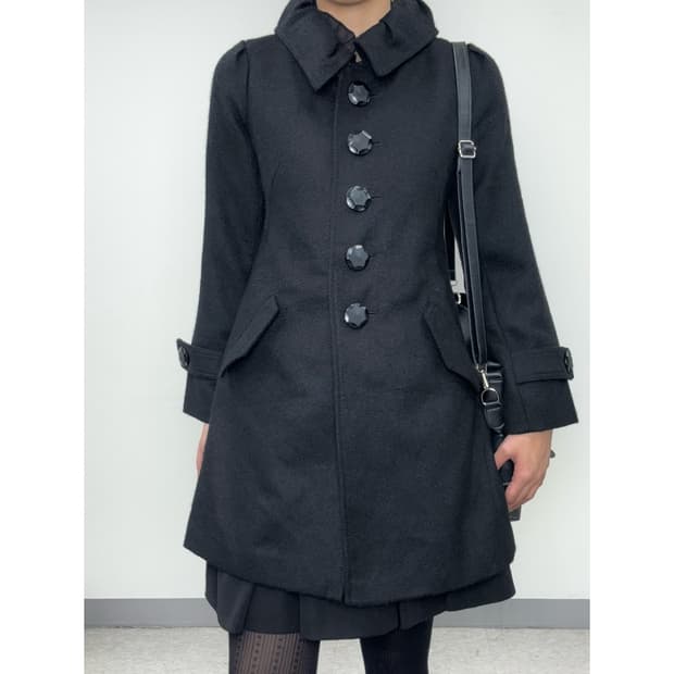 빈티지 블랙 코트