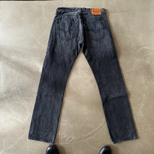 Levis 리바이스 501 스트레이트 흑청 w32
