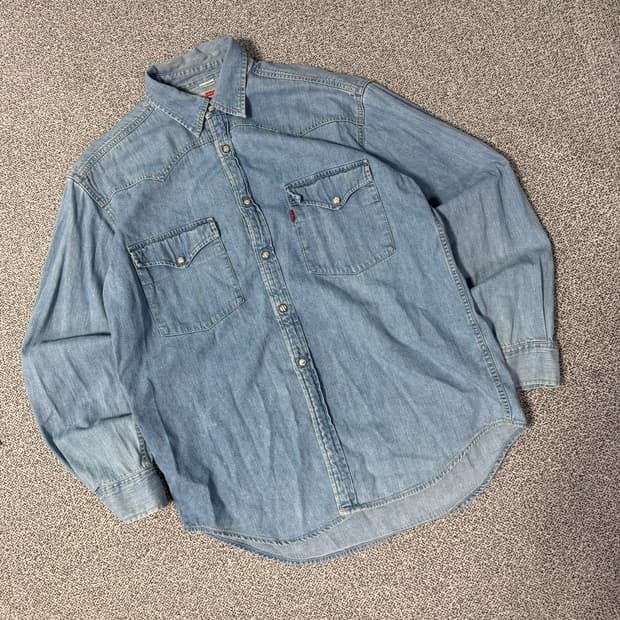 리바이스 웨스턴 데님 셔츠