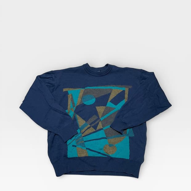 EXVESS - 재패니즈 크레이지 패턴 니트 (L 추천)