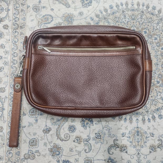 MISSONI 미쏘니 브라운 래더 클러치백