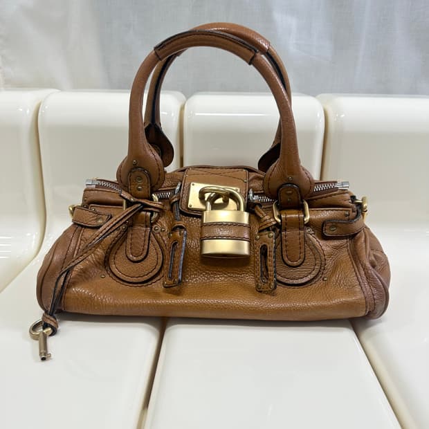 [A 정품] 끌로에 패딩턴백 카라멜 브라운