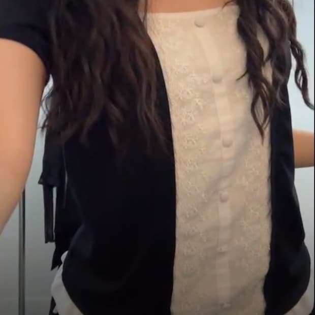 빈티지 레이어드 반팔티 닛시빈티지코코모리차일드매거진모리룩