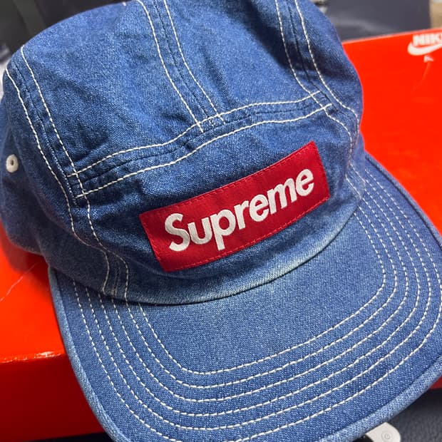 18ss 슈프림 데님 캠프캡