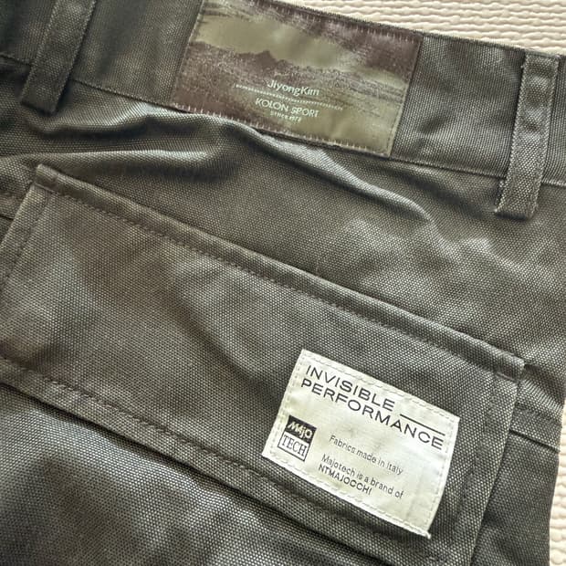 지용킴 x 코오롱 아웃포켓 3D 팬츠 S 판매