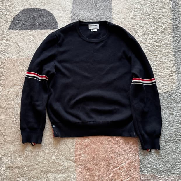 톰브라운 밀라노 스티치 니트 스웨터