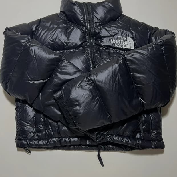 노스페이스 눕시 크롭 숏패딩S