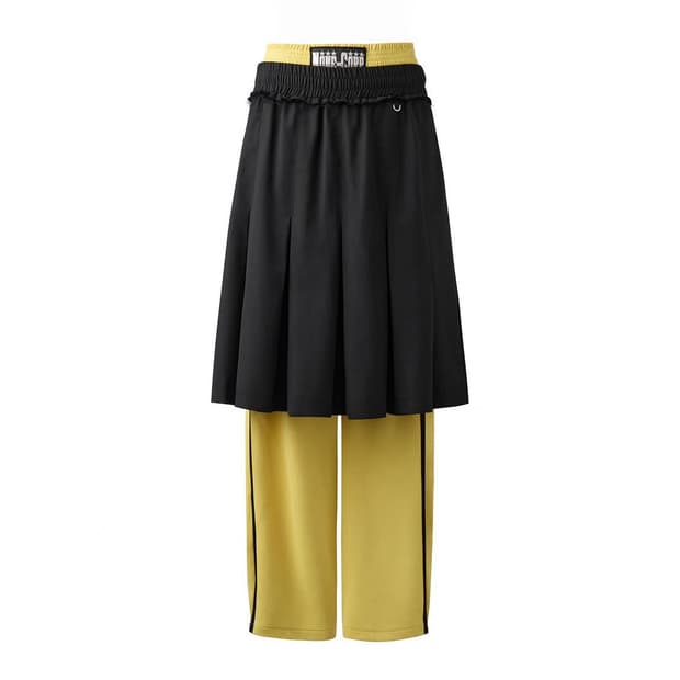 2000 Archives layered skirt pants