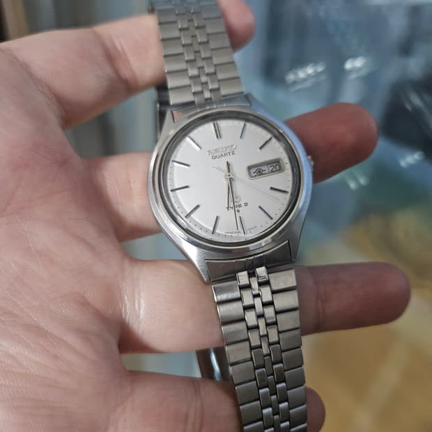 1970s 세이코 타입2 흰판 빈티지 시계