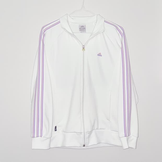 아디다스 져지 흰핑 연보라 화이트 빈티지