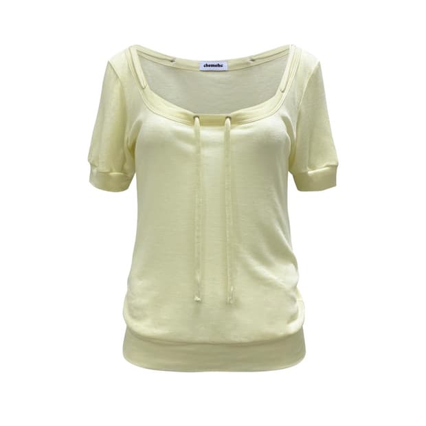 (삽니다) 체메씨 Low neck strap top