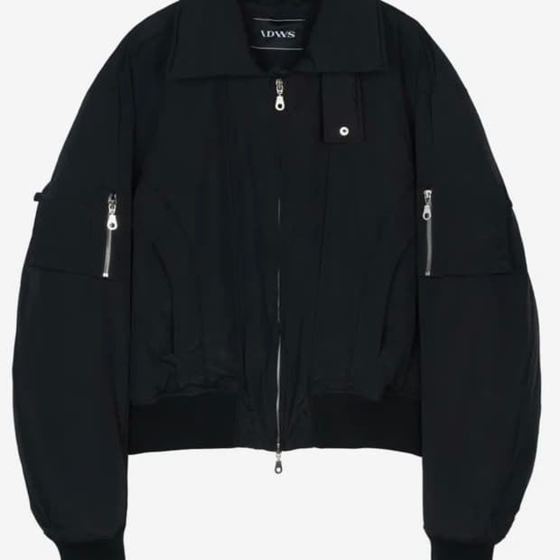 아이돈워너셀 솔리드 하이넥 ma-1