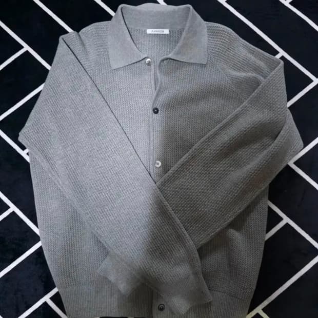 블랭크룸 래글런 카라 가디건 멜란지 그레이 3(L)