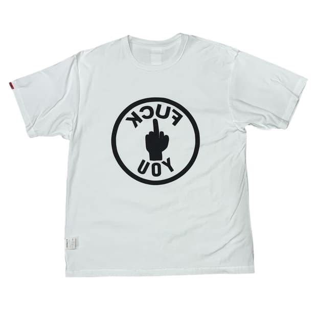 2007 네이버후드x프라그먼트 디자인 fuk u 리버시블 반팔티셔츠