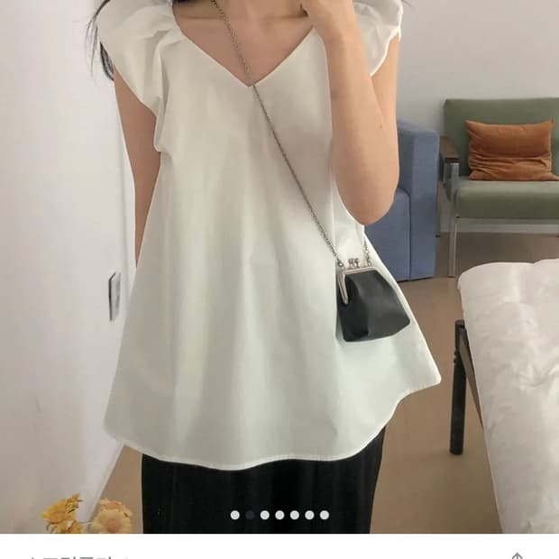 새상품) 스프링콤마 블라우스 **블랙!