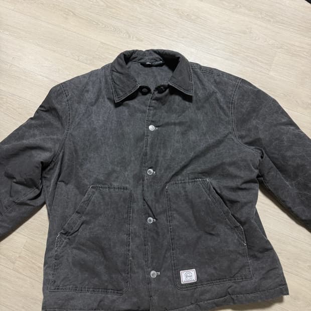 ZARA 자라 워크웨어 스타일 워싱 패디드 자켓
