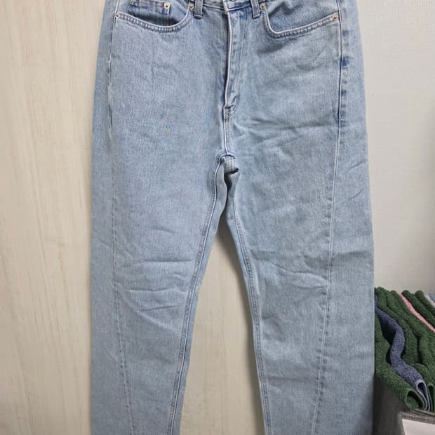 하이파이펑크 밸런스 와이드 진 라이트블루