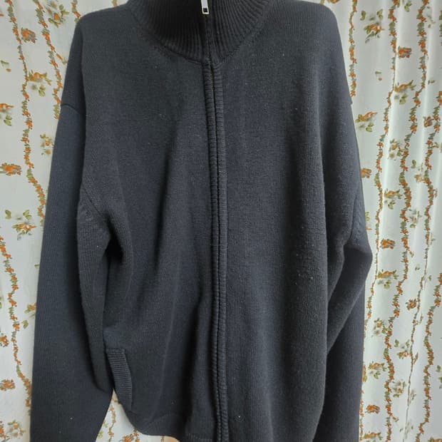 마이라이브러리 124 커버니트 자켓 블랙 팝니다