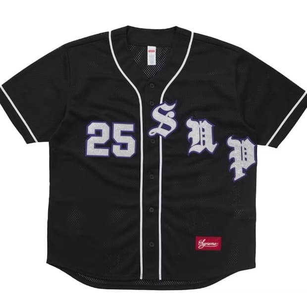 Supreme Baseball jersey 슈프림 저지